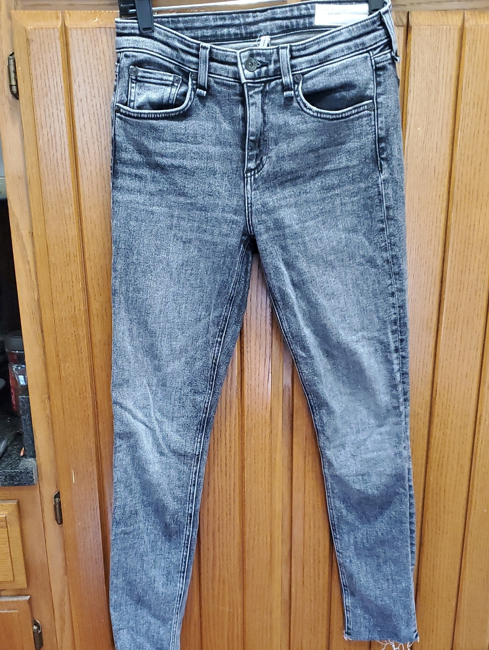 rag & bone Gray Acid-Wash Jeans